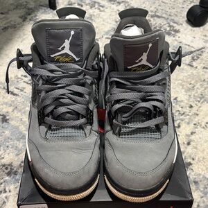 Jordan 4 Retro in Cool Grey and Chrome Dark Charcoal